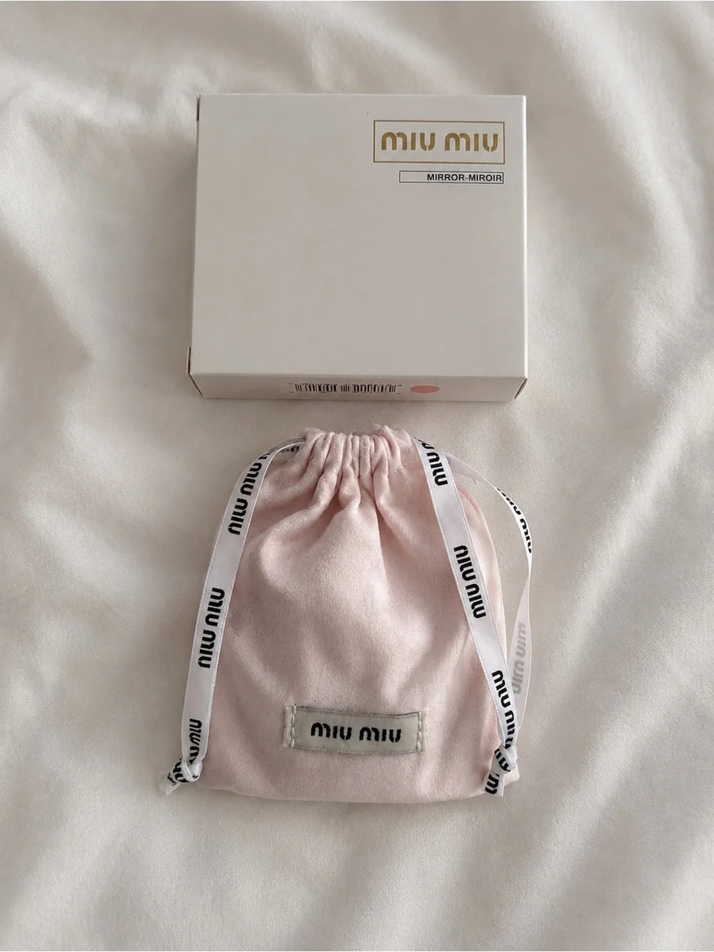 Miu Miu Pink Compact Mirror